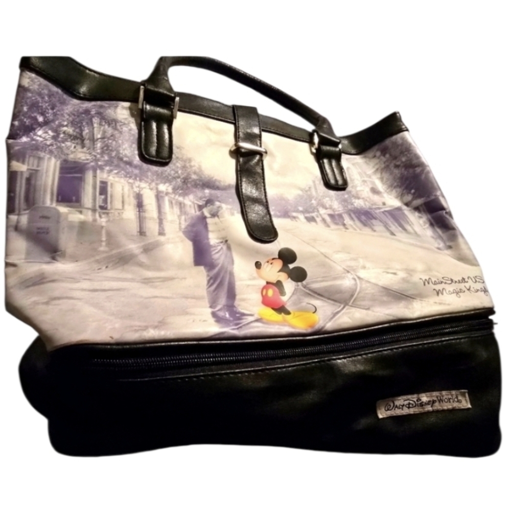 DISNEY Genuine Walt Disney 1961 World Canvas Tote/Bag RARE 16”L X 13"W Vtg NWOT